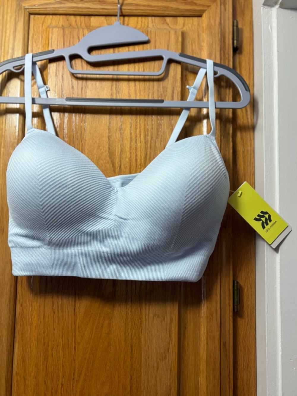 all in motion Light Blue Padded Longline Sports Bra